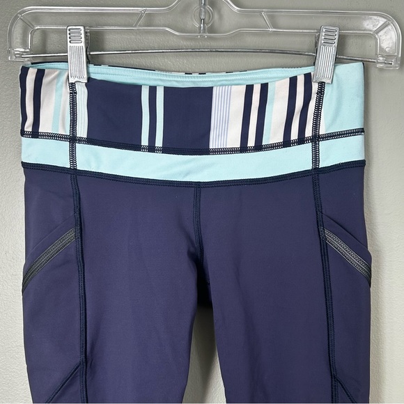 Lululemon run a marathon crop blue purple size‎ 4 - Picture 8 of 15